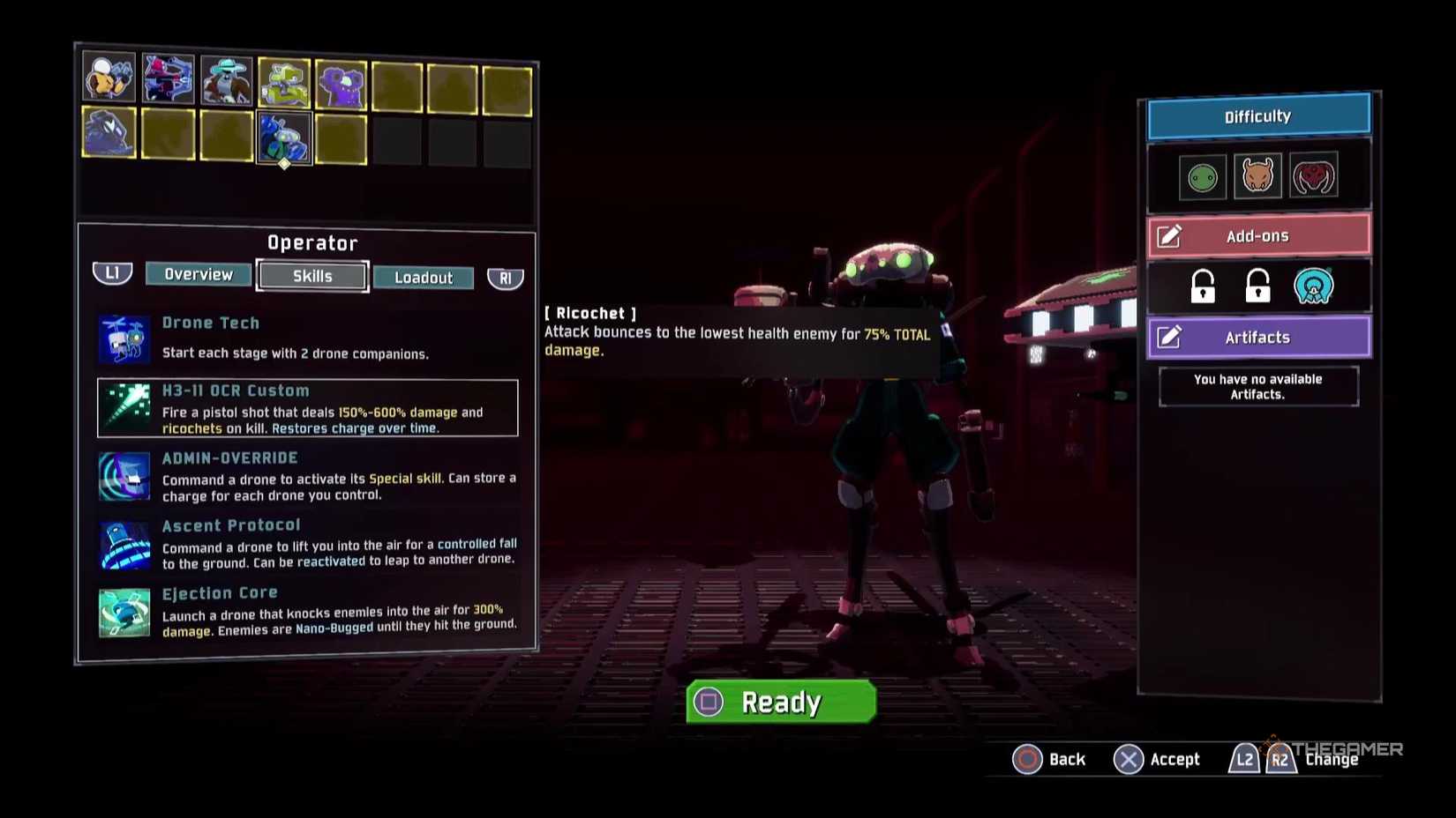 The OCR Custom skill for the Operator in Risk of Rain 2.