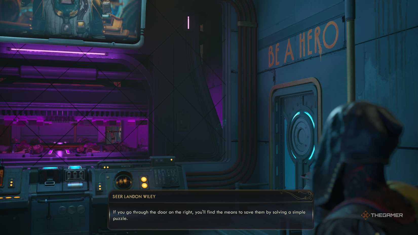 Wiley giving you the option to save the hostages in the outer worlds 2.