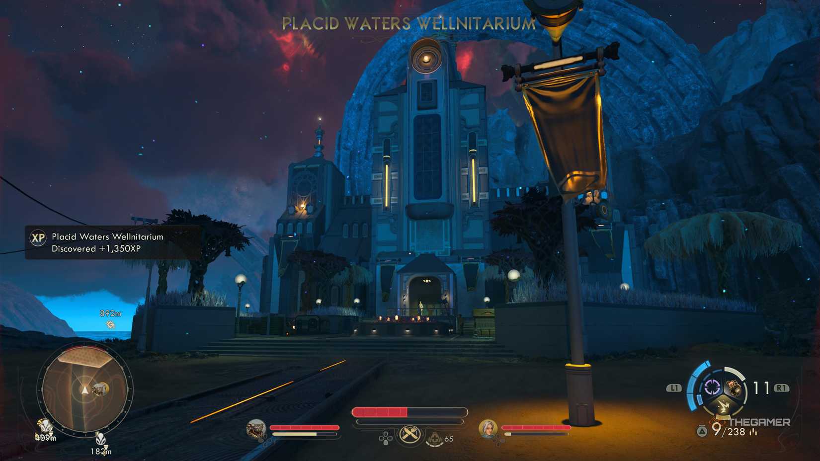 Reaching the Placid Waters Wellnitarium in The Outer Worlds 2.