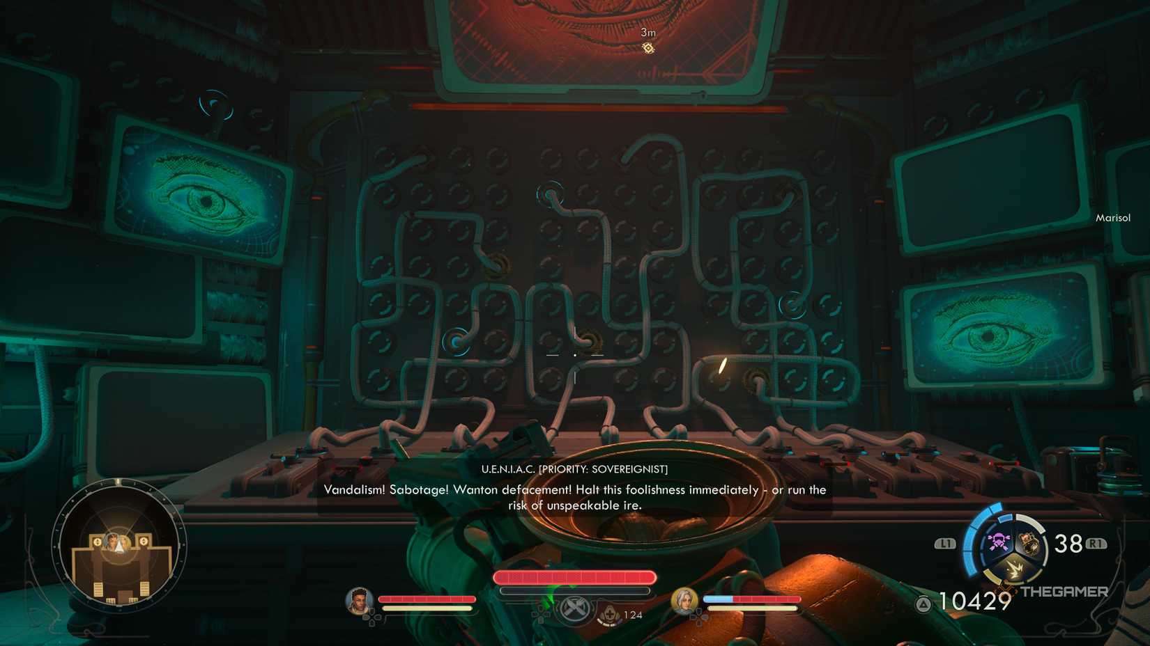 The personality room of the UENIAC computer in the outer worlds 2.
