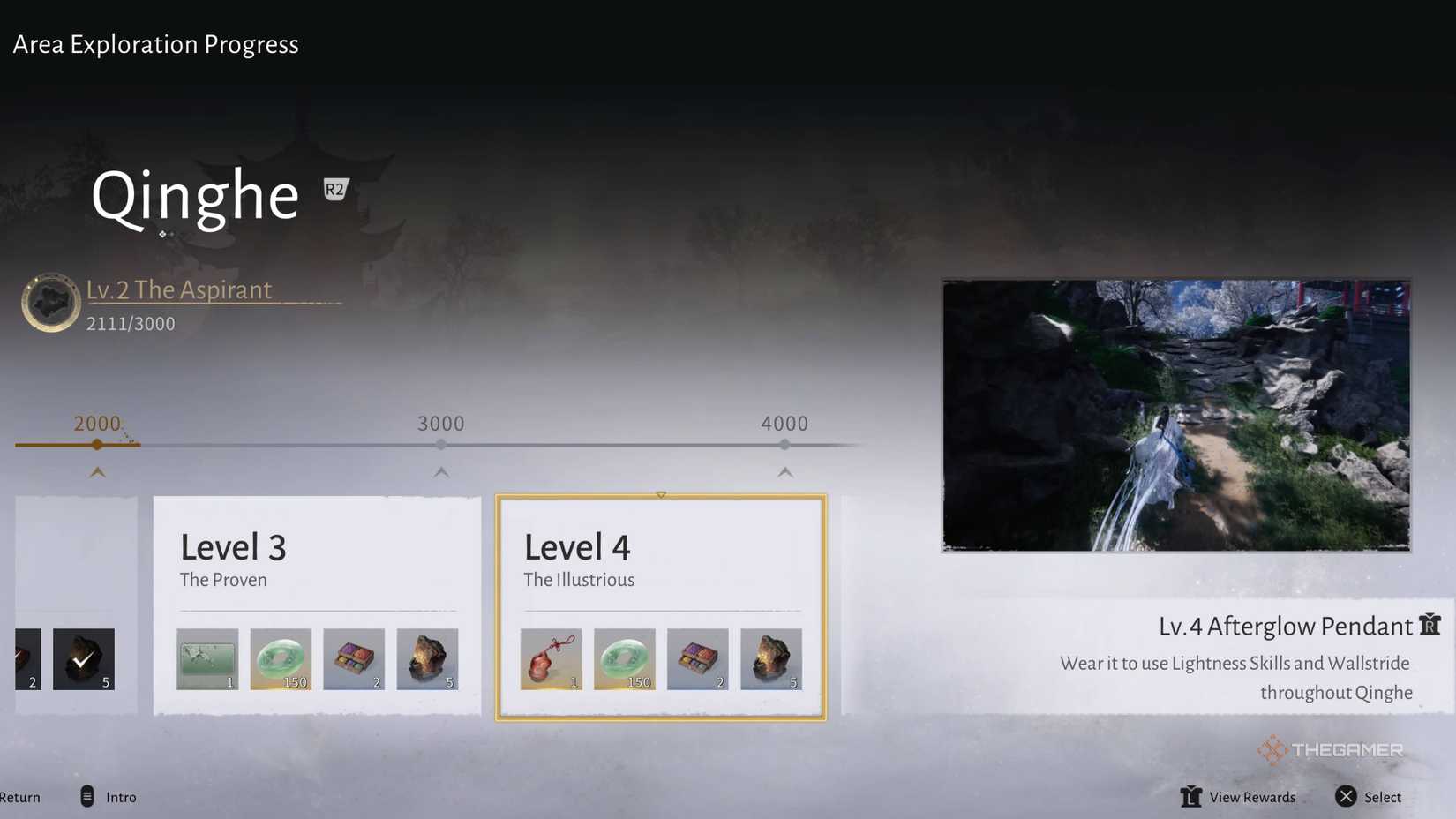 The Qinghe Exploration rewards in Where Winds Meet.