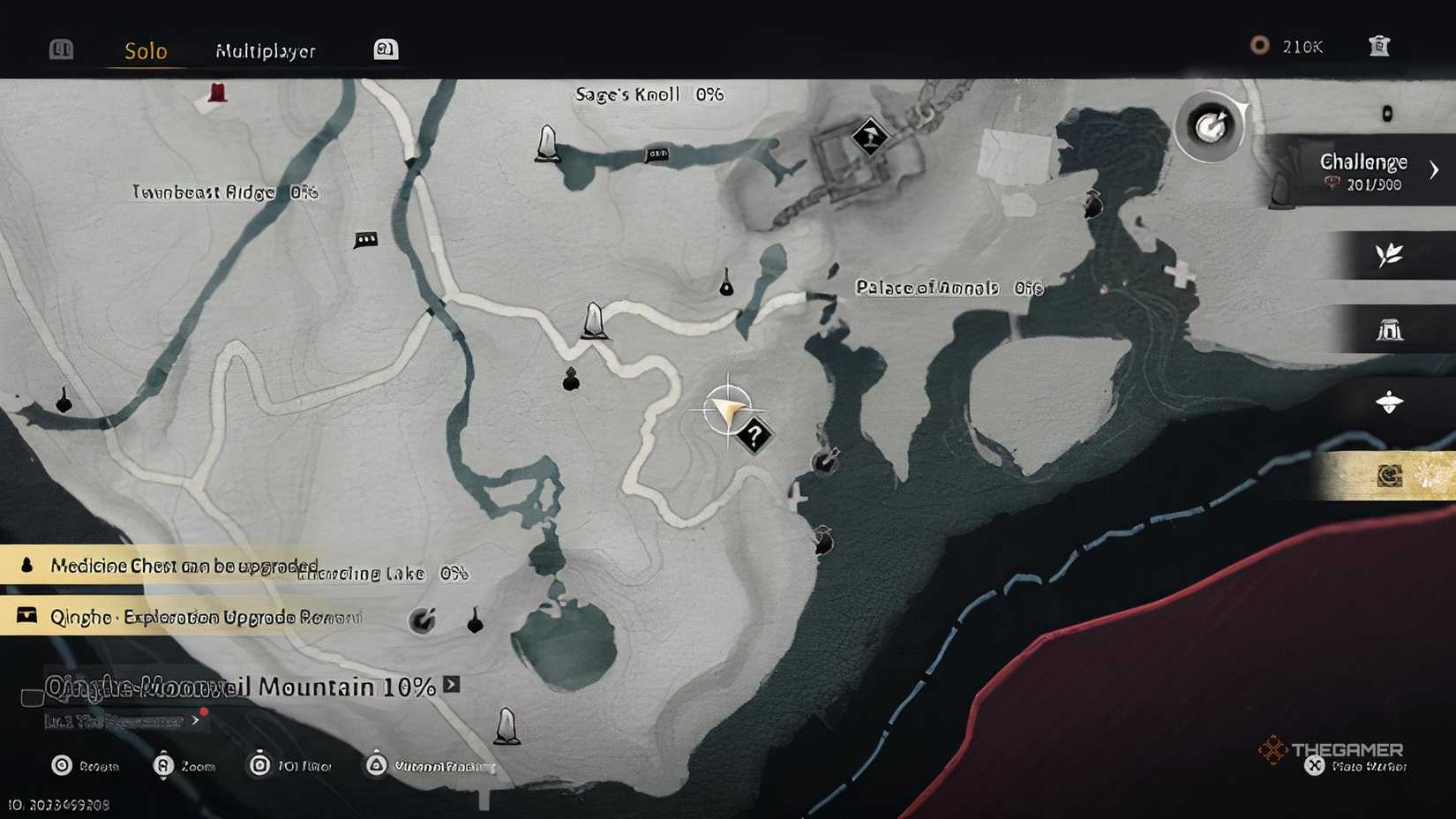 The Strategic Sword Sanctum Dragon Key Entrance in Where Winds Meet for the Stragetic Sword Martial Art.