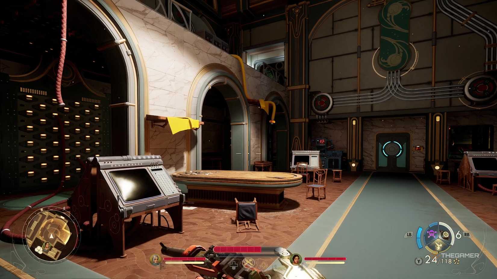 The yellow-cloth platforms to reach the Conflict and Deescalation Theory book in Imprisoned by the Riddles of Reality during the Outer Worlds 2