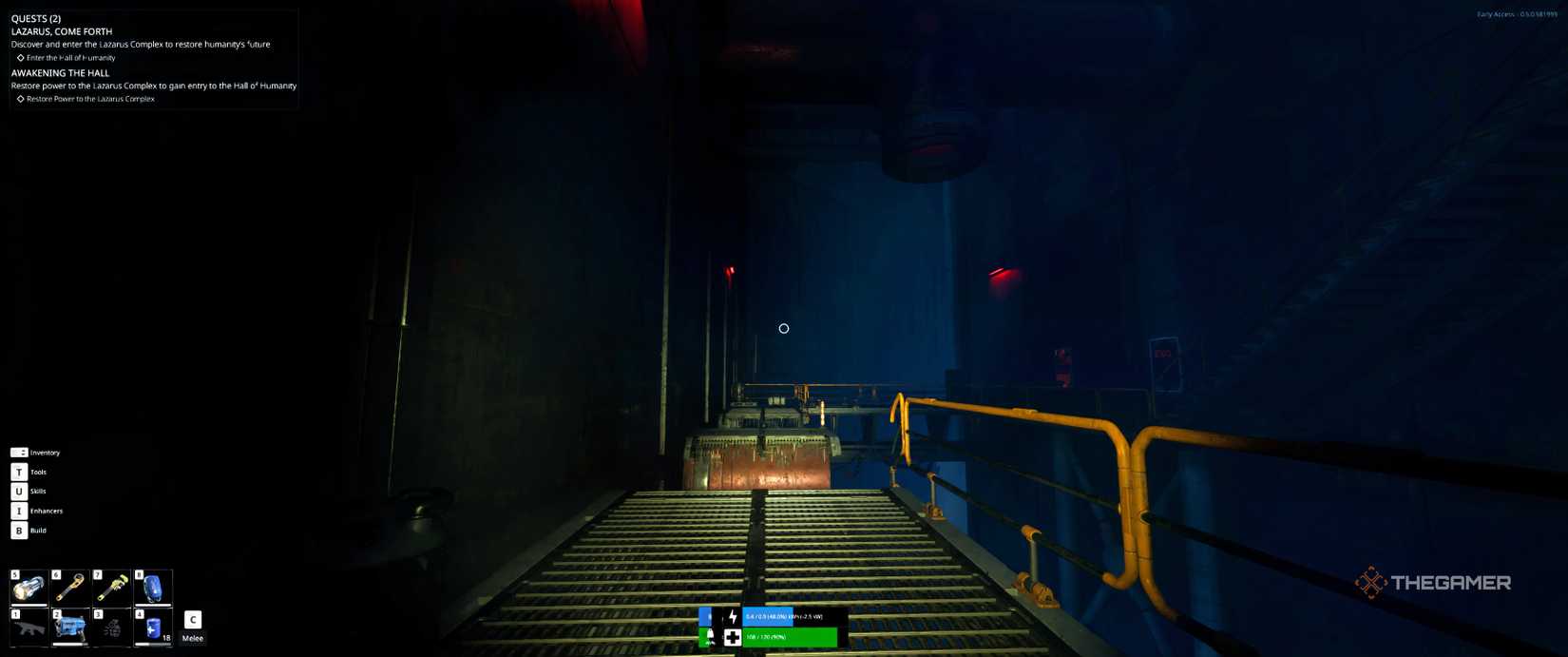 Two large jumps in a row in The Last Caretaker.