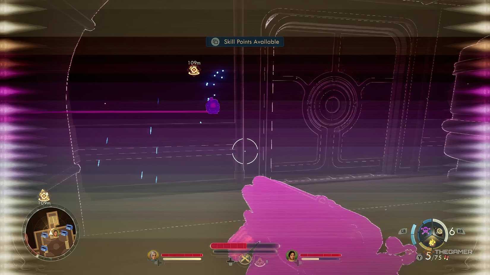 Using the N-Ray Scanner to see through the mechanized door in Imprisoned by the Riddles of Reality in the OW2