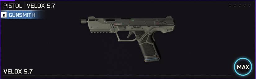 Velox 5.7 weapon icon in the loadout menu of Black Ops 7.