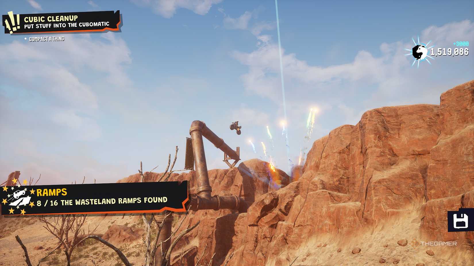 Wasteland ramp 7 location in Goat Simulator 3.