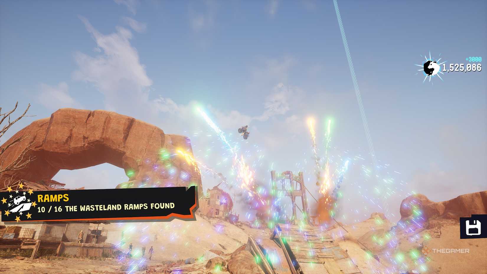 Wasteland ramp 9 location in Goat Simulator 3.