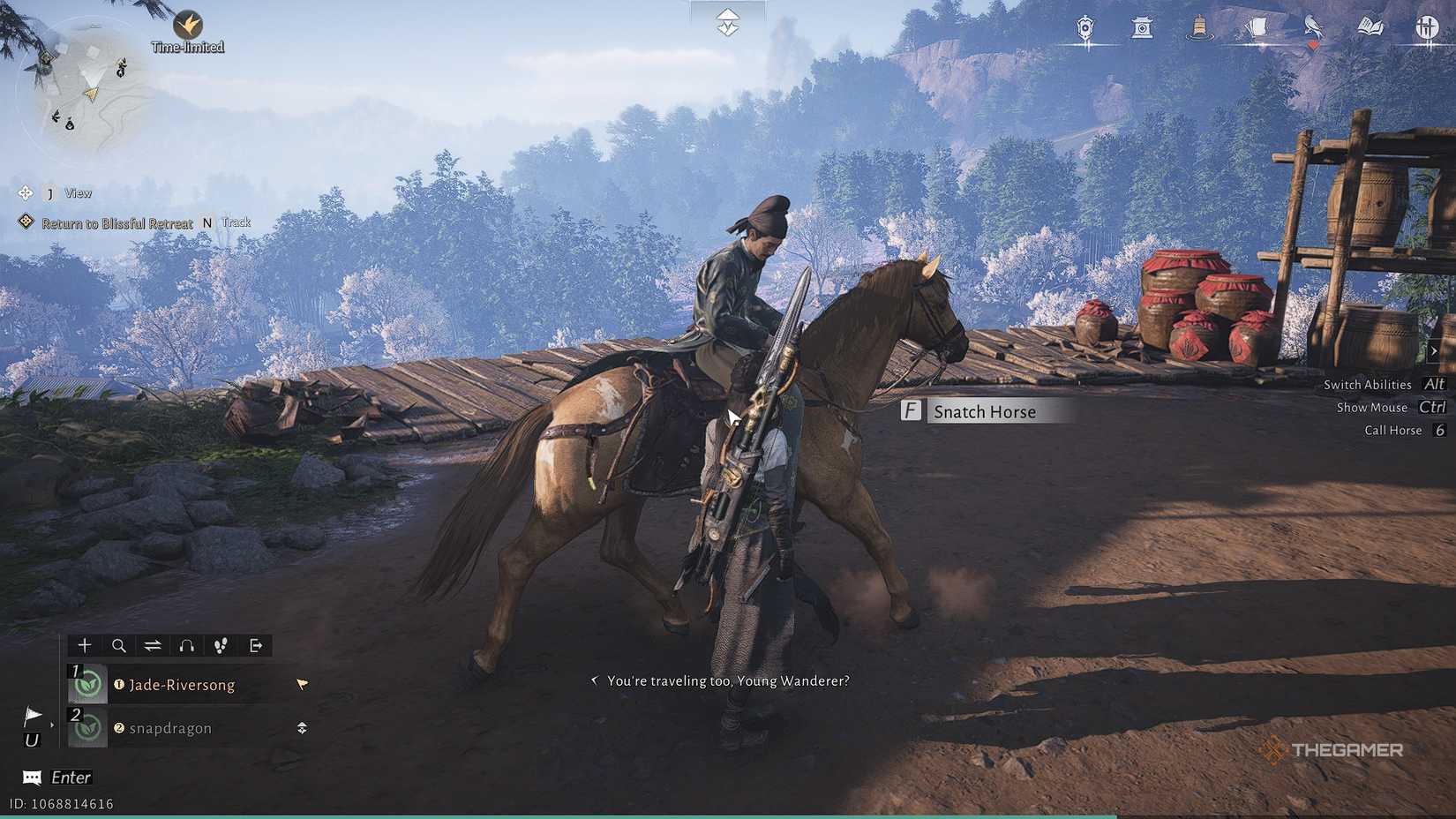 Where Winds Meet Stealing a horse from a traveling merchant.