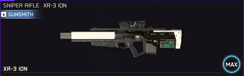 XR-3 ION weapon icon in the loadout menu of Black Ops 7.