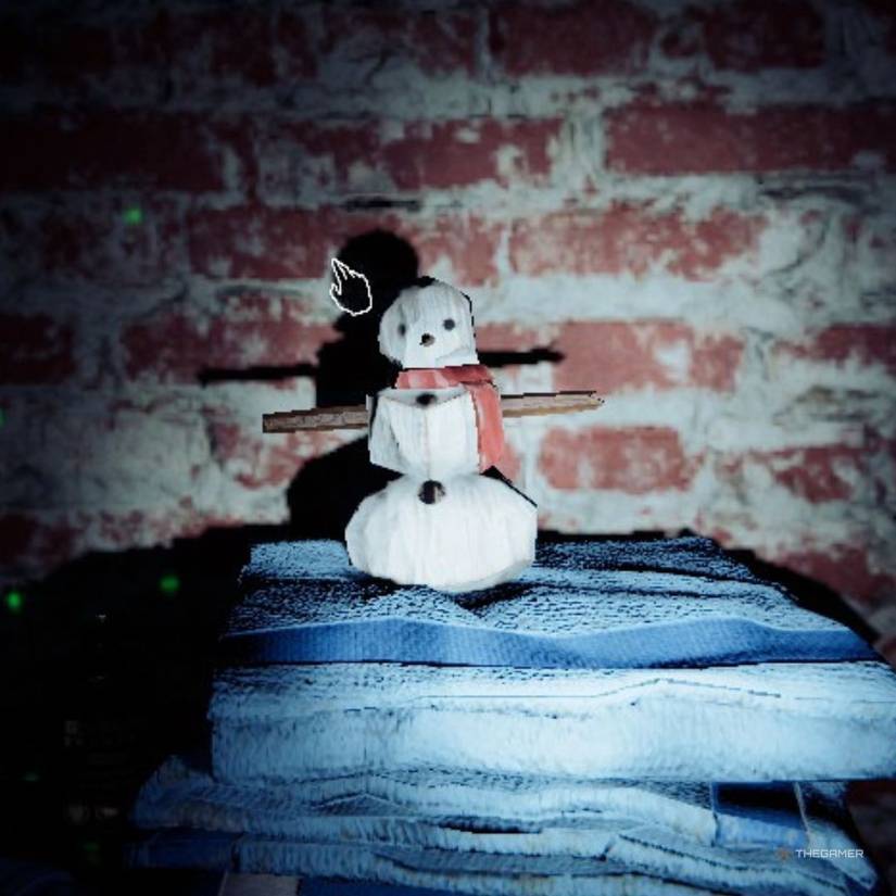 Krampus present on a table in Phasmophobia.