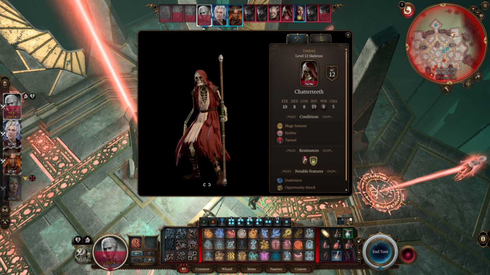 Stat block of Chatterteeth in Baldur's Gate 3.