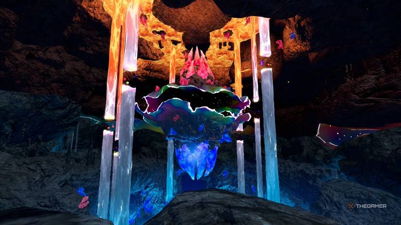 Primal Kyogre and Groudon arenas in Pokemon Legends: Z-A Mega Dimension DLC.