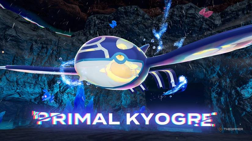 Primal Kyogre in Pokemon Legends: Z-A Mega Dimension DLC.