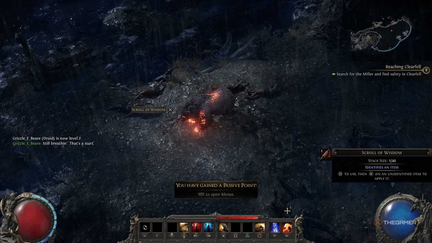 Fighting as a bear druid in Path of Exile 2.