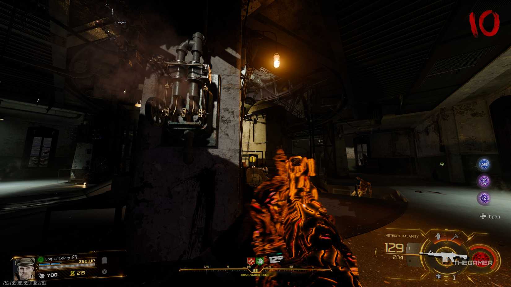 Black Ops 7 player looking at a steaming valve on a concrete pillar.