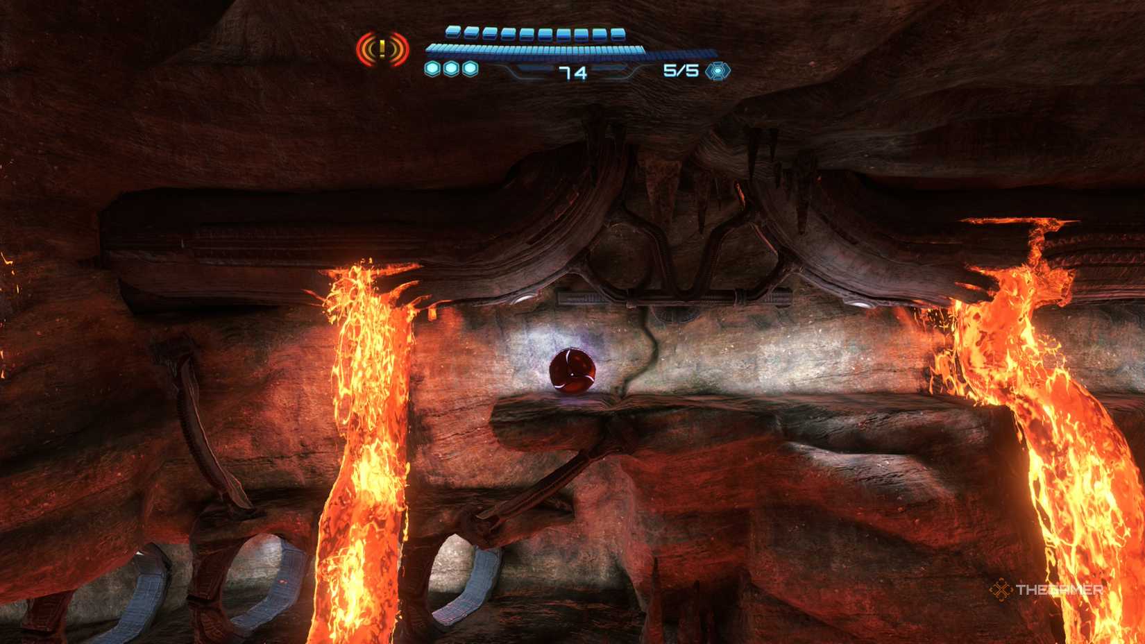 A player looking for Tokabi and Mech Parts in Metroid Prime 4.
