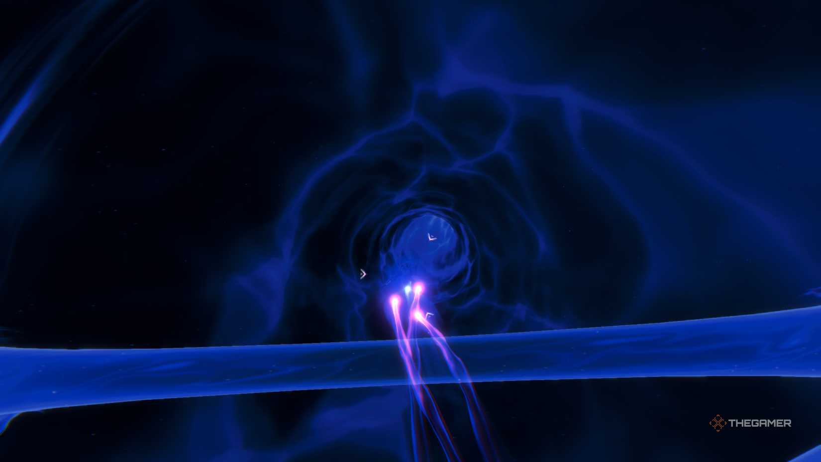 A player beating Sylux the final boss in Metroid Prime 4: Beyond.