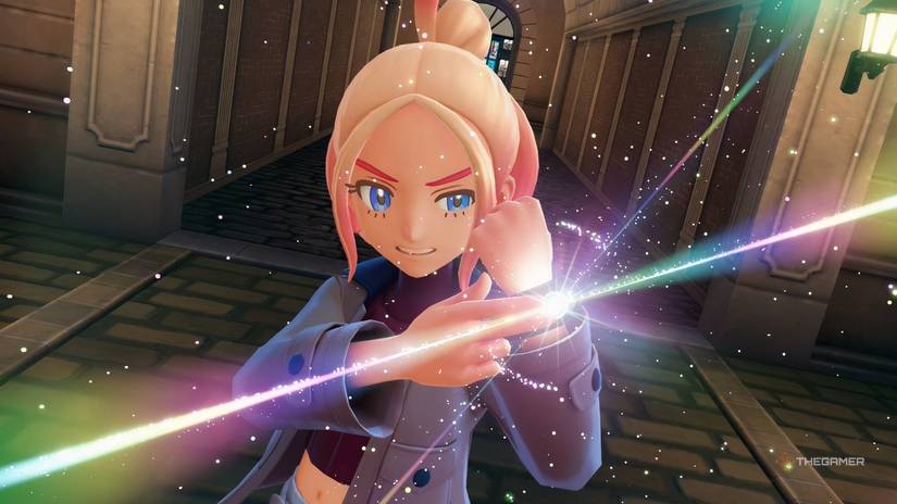 Taunie preparing to Mega Evolve in Pokemon Legends: Z-A.