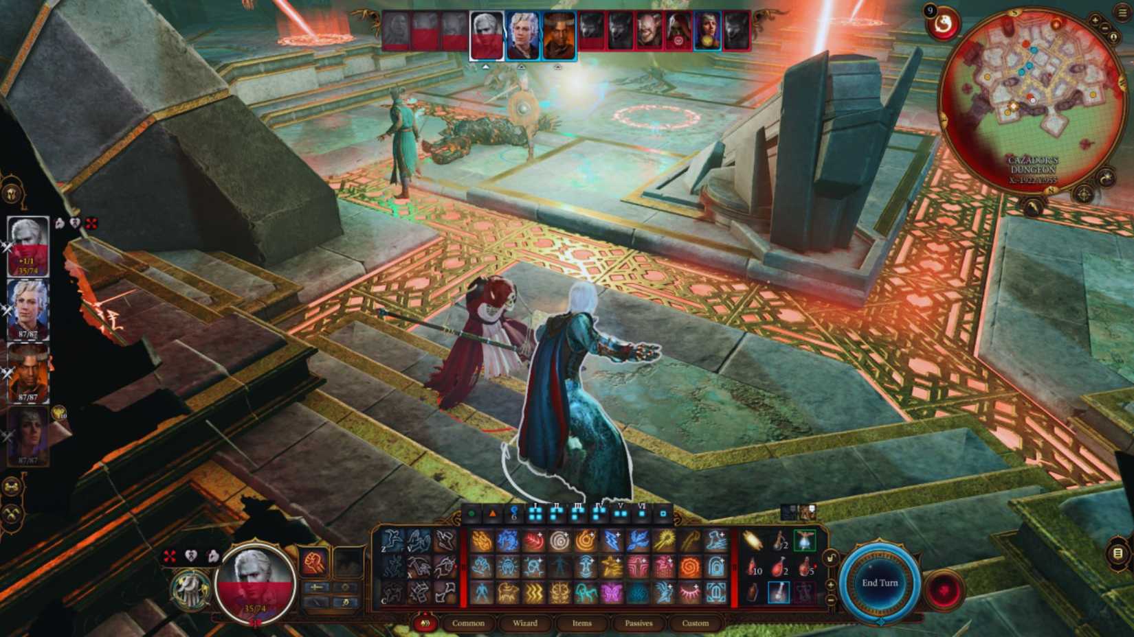 Cazador's ritual site, a battlefield for the party and Cazador's undead in Baldur's gate 3.