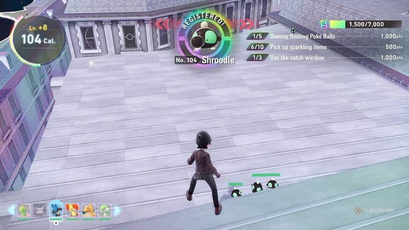 A character in Hyperspace Lumiose in Pokemon Legends Z A.