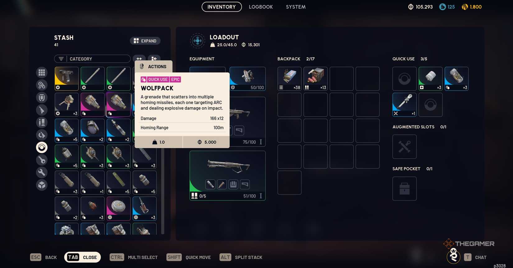 A Grenadealso in an inventory in Arc Raiders.