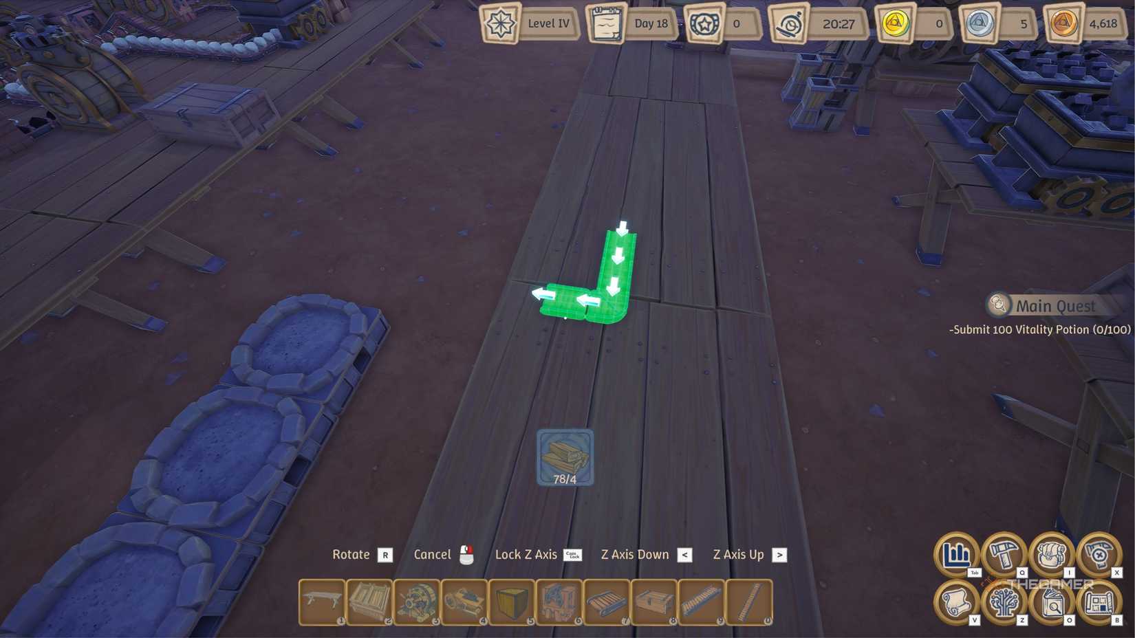 Alchemy Factory rotating the conveyor belt.