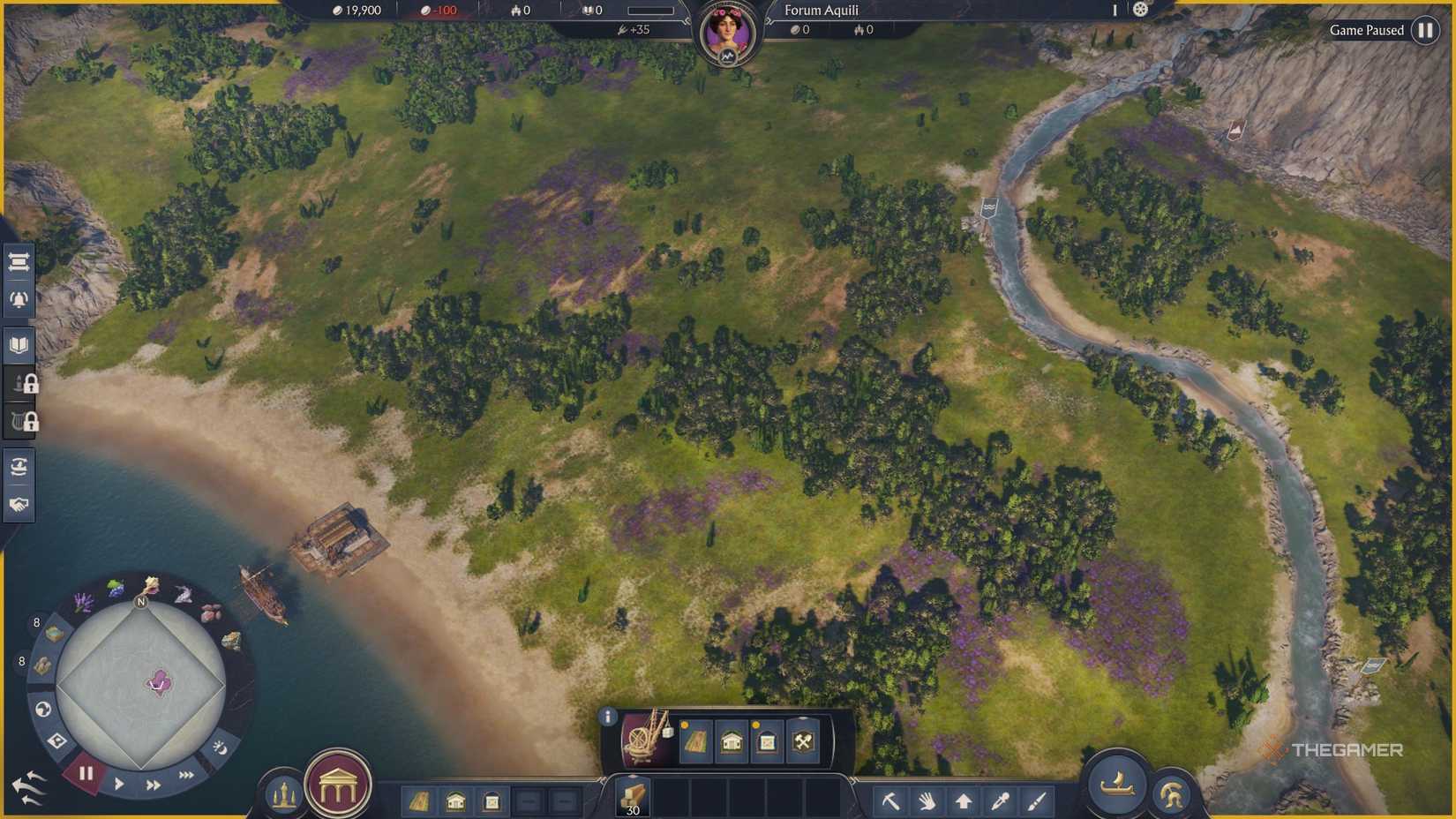Anno 117_ Pax Romana sparse land with no roads or buildings.