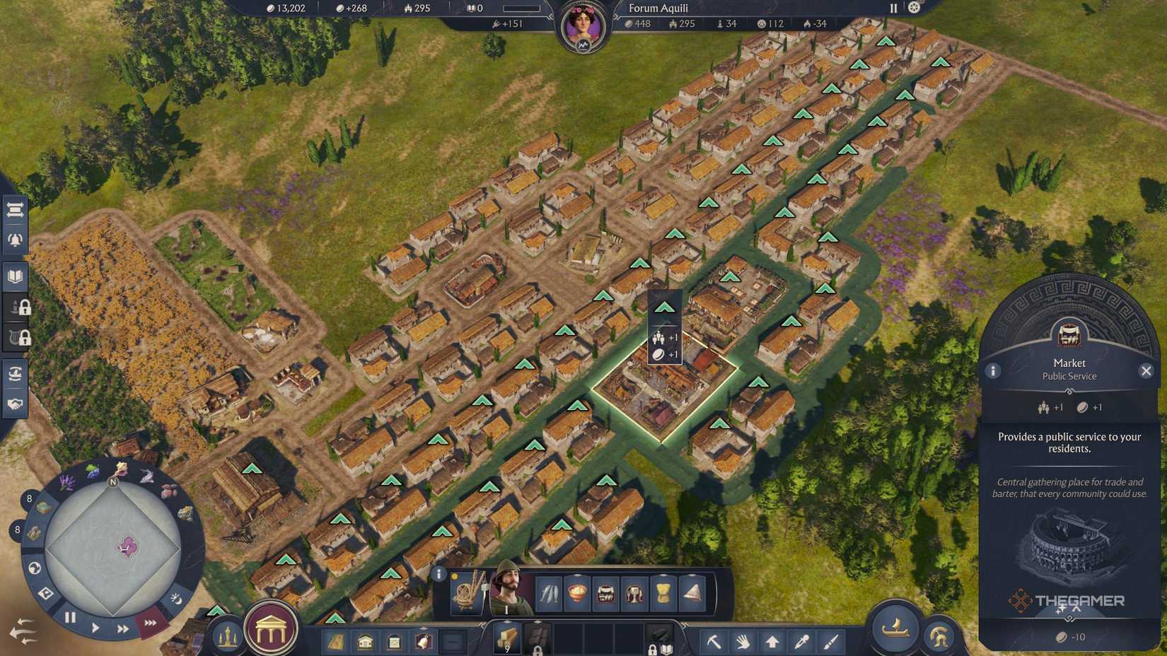 Anno 117_ Pax Romana town streets and residents.