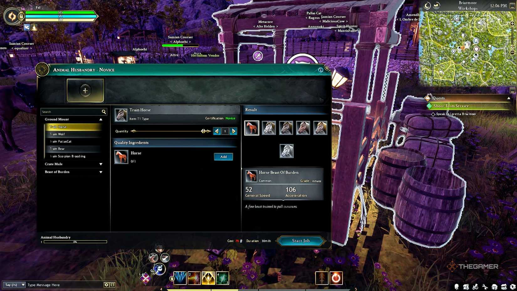 Ashes of Creation Animal Husbandry Station.