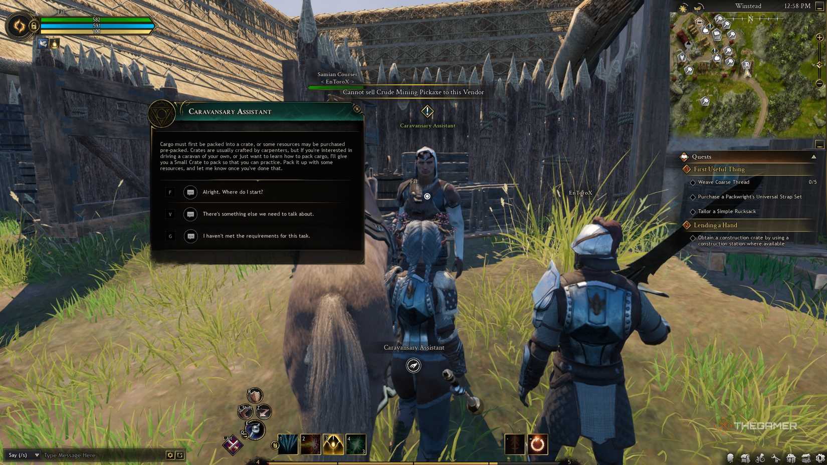 Ashes of Creation Caravan Vendor.