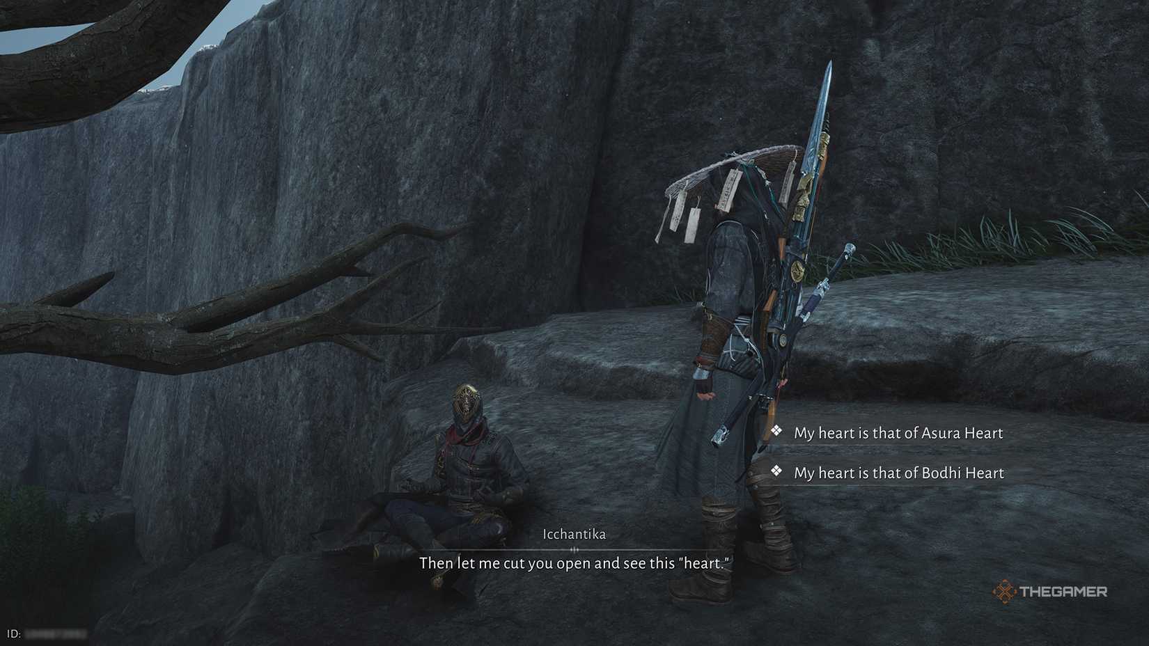 The player talking to Icchantika in Where Winds Meet.