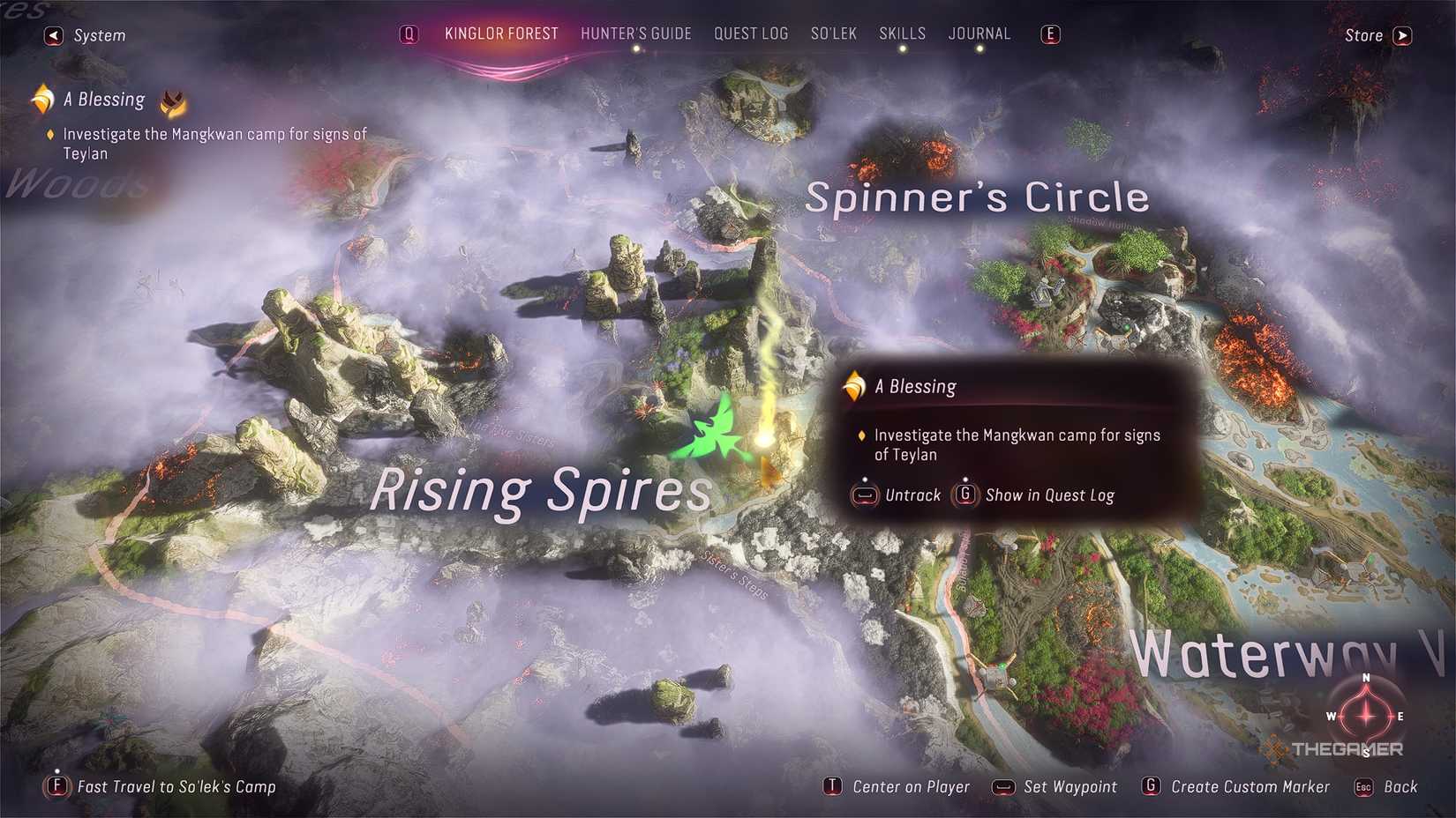 Avatar_ Frontiers of Pandora™ Dawn's Glade map location.