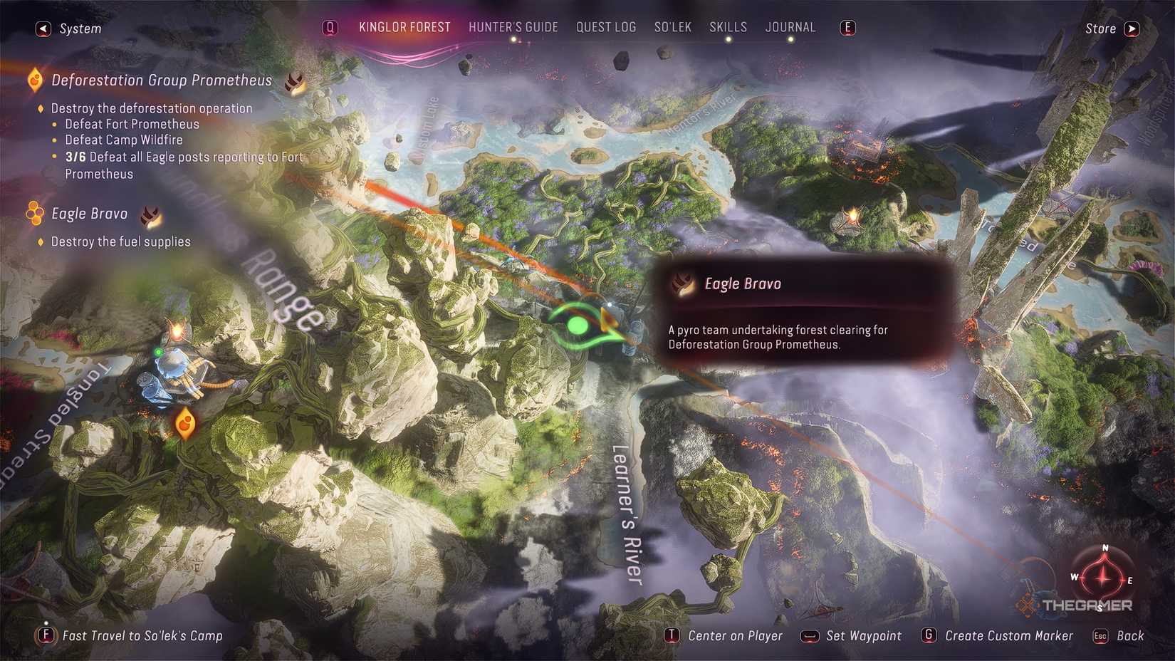 Avatar_ Frontiers of Pandora™ Prometheus Eagle Bravo map location.