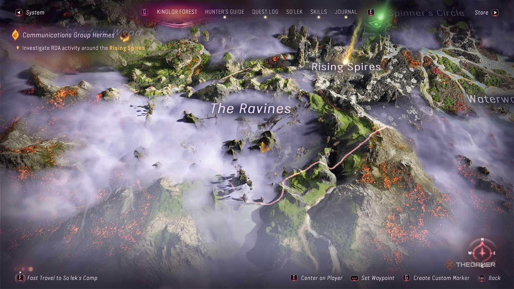 Avatar_ Frontiers of Pandora™ The Ravines Map Location.