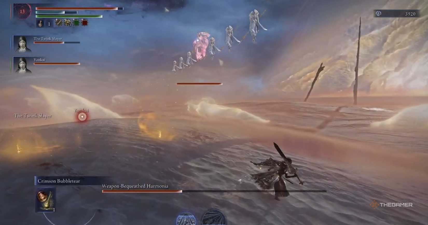 A player beating The Balancers boss in Elden Ring: Nightreign - The Forsaken Hollows.