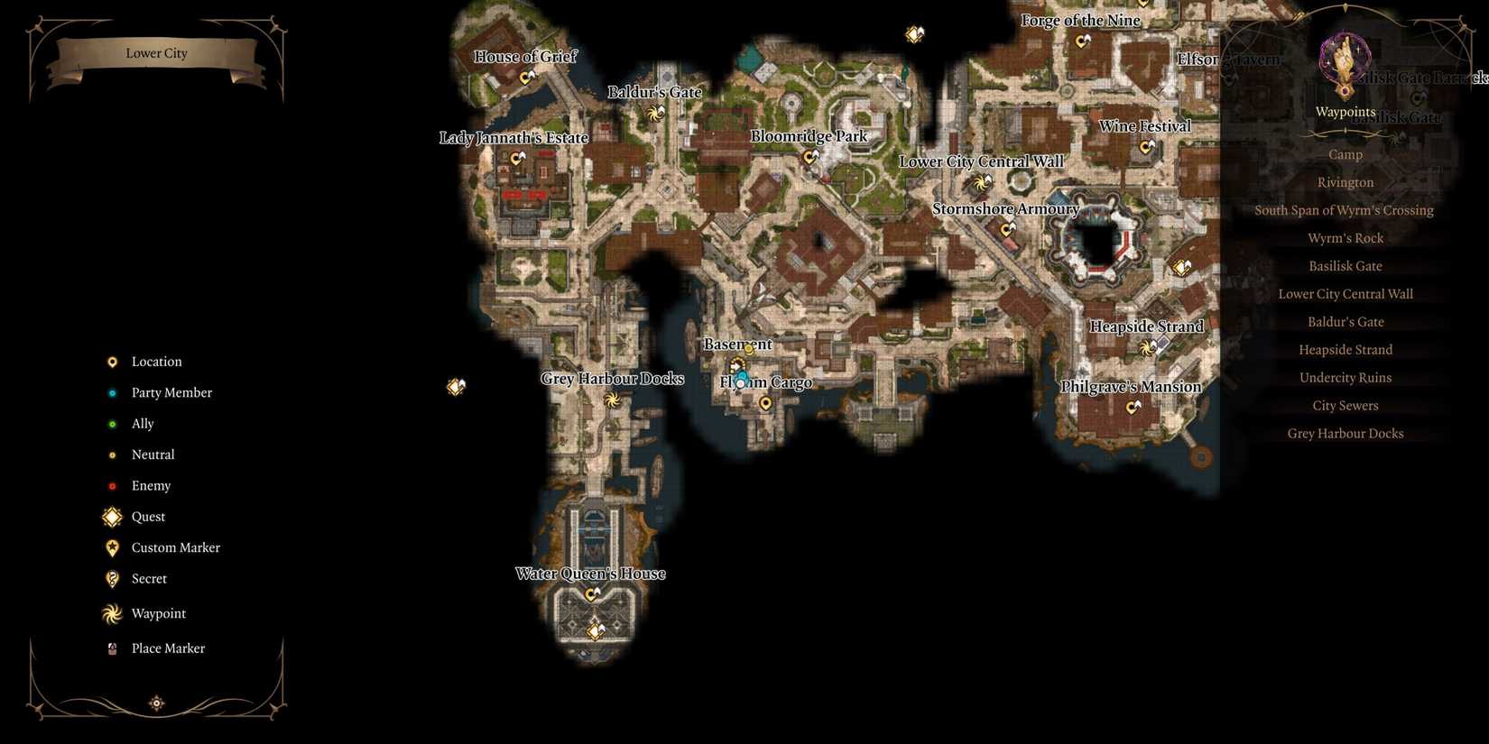 Baldur's Gate 3 Iron Temple Submarine Map Location