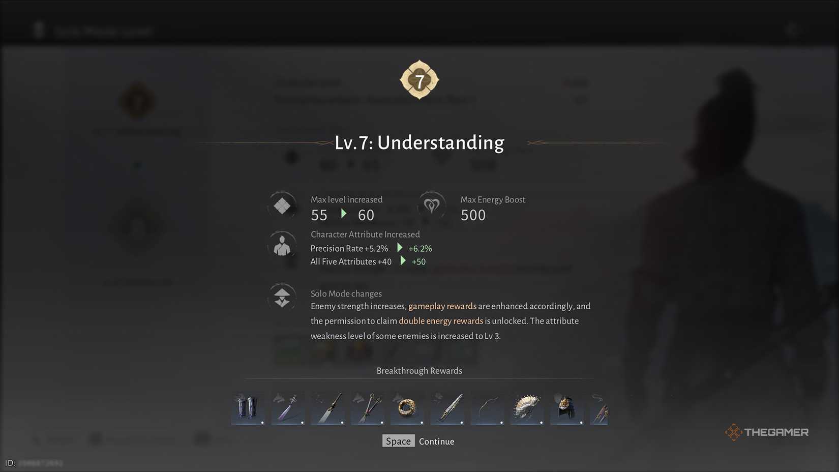 Breaking through to the next Solo Mode Level in Where Winds Meet.