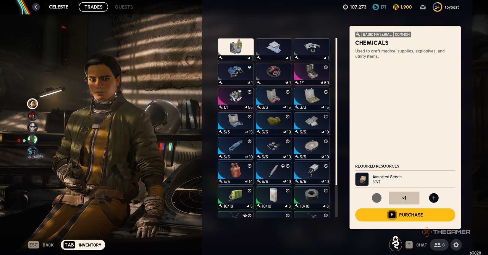 Celeste's shop in Arc Raiders.