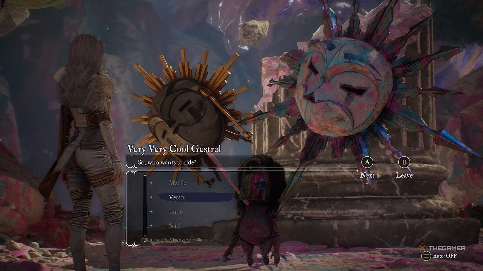 Choosing who to ride the carousel in Clair Obscur Expedition 33.