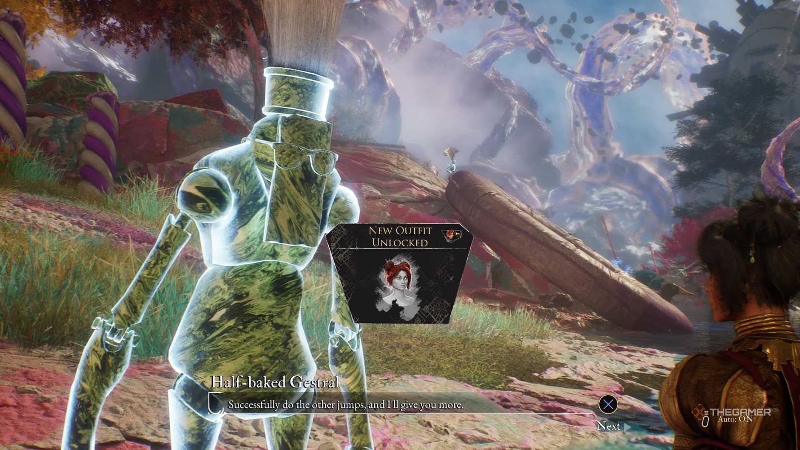 Being given a new hairstyle for Maelle for jumping in a ring in clair obscur expedition 33.