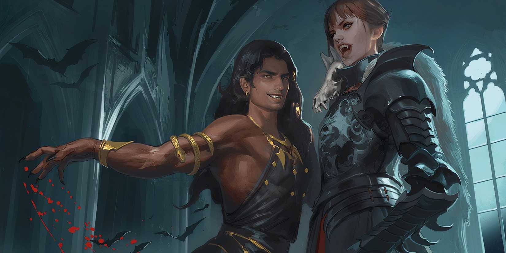 Two vampires slaked with bloodlust in DND.