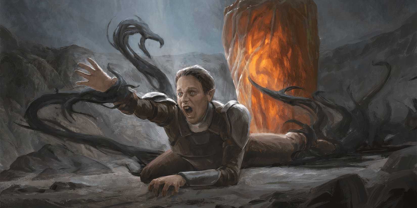 The Amber Monolith beneath the House of Lament trapping someone. 