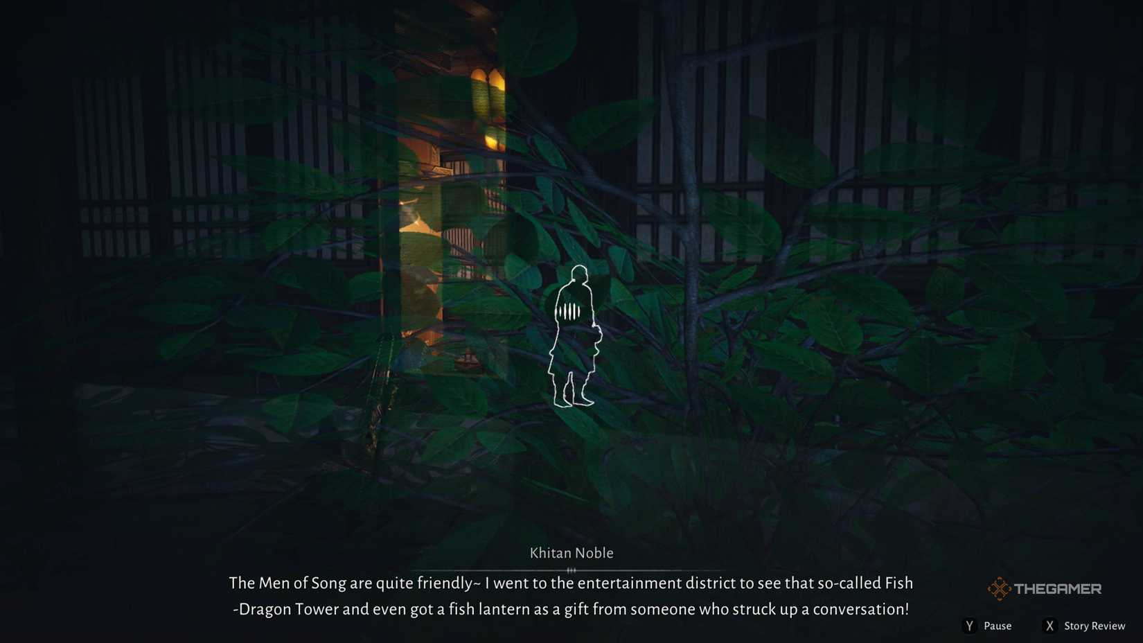 Eavesdropping on a Khitan noble talking about the men of song in where winds meet.