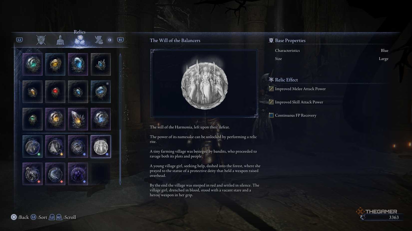 The Will of the Balancers in the inventory tab in Elden Ring: Nightreign.