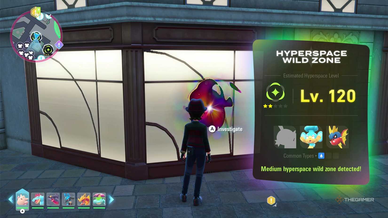 Entering a Hyperspace Wild Zone in Pokemon Legends: Z-A's Mega Dimension DLC to get Mudkip.