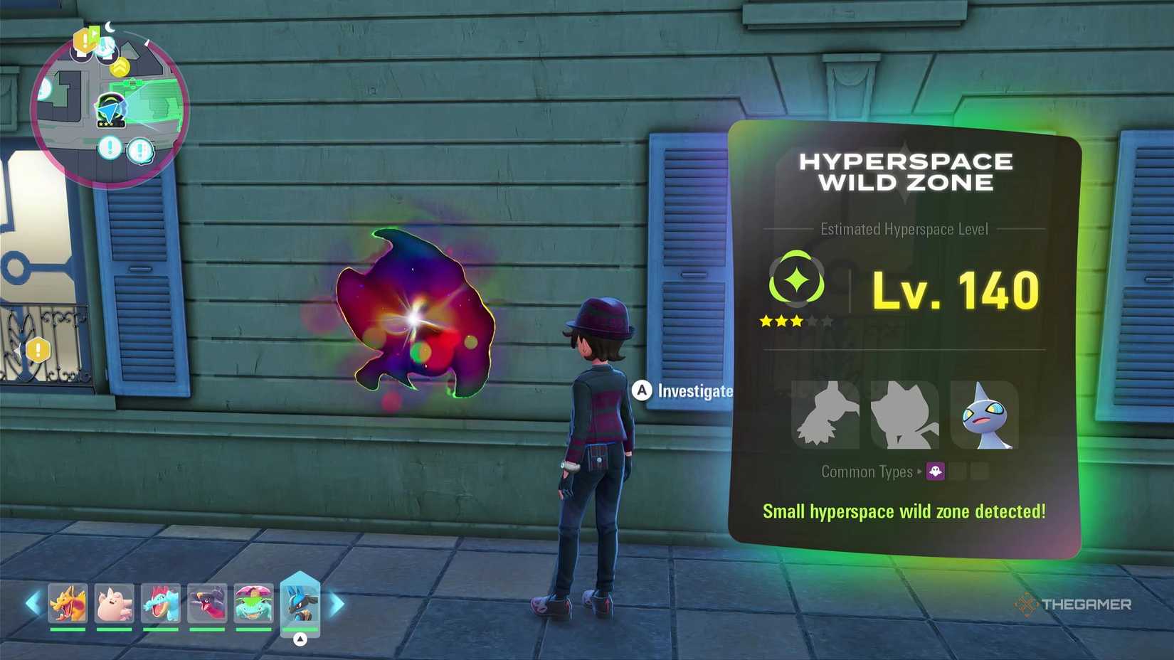 Entering a Hyperspace Wild Zone in Pokemon Legends: Z-A to get a Mimikyu in the Mega Dimension DLC.