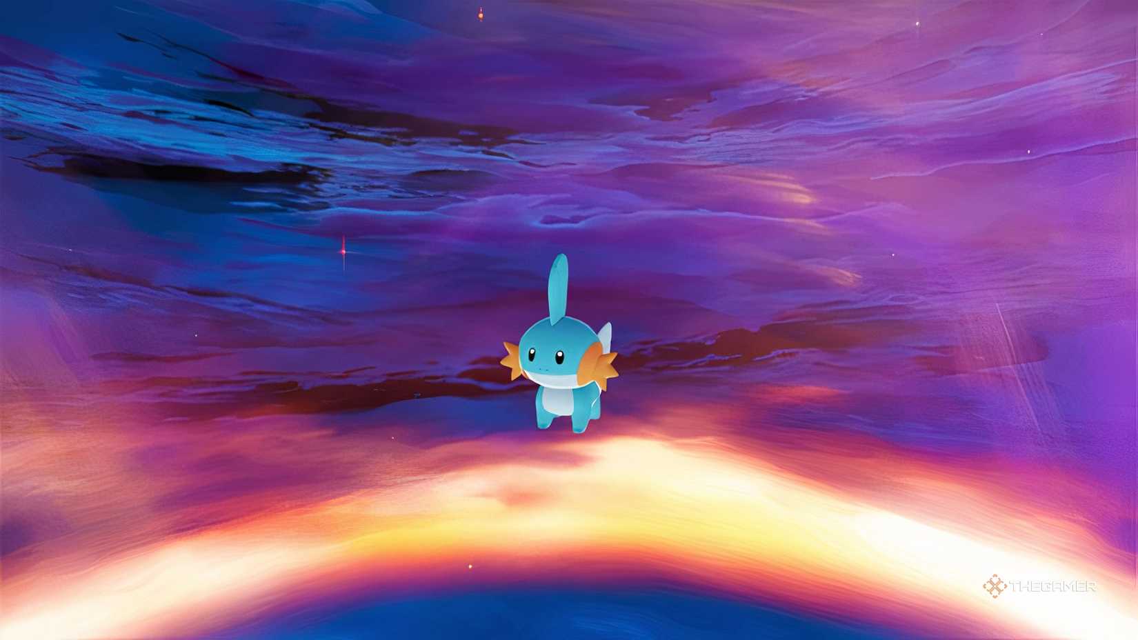 Evolving a Mudkip into Marshtomp and Swampert in Pokemon Legends: Z-A, through the Mega Dimension DLC.