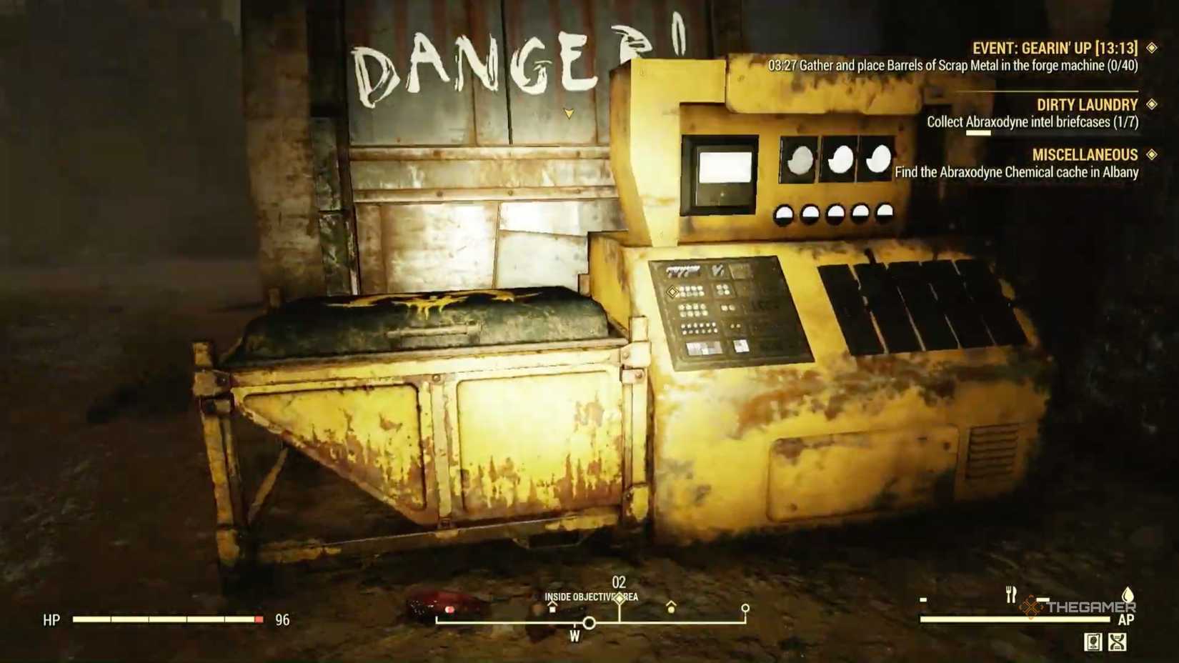 Fallout 76 scrapyard machine.