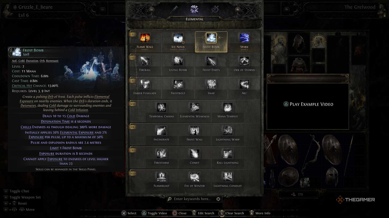 Getting the Frost Bomb skill in Path of Exile 2 as a wolf Druid.